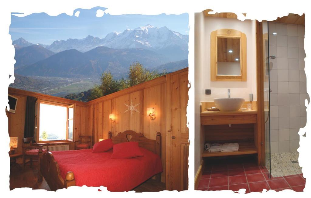 La Joubarbe Au Balcon Du Mont-Blanc Villa Sallanches Szoba fotó