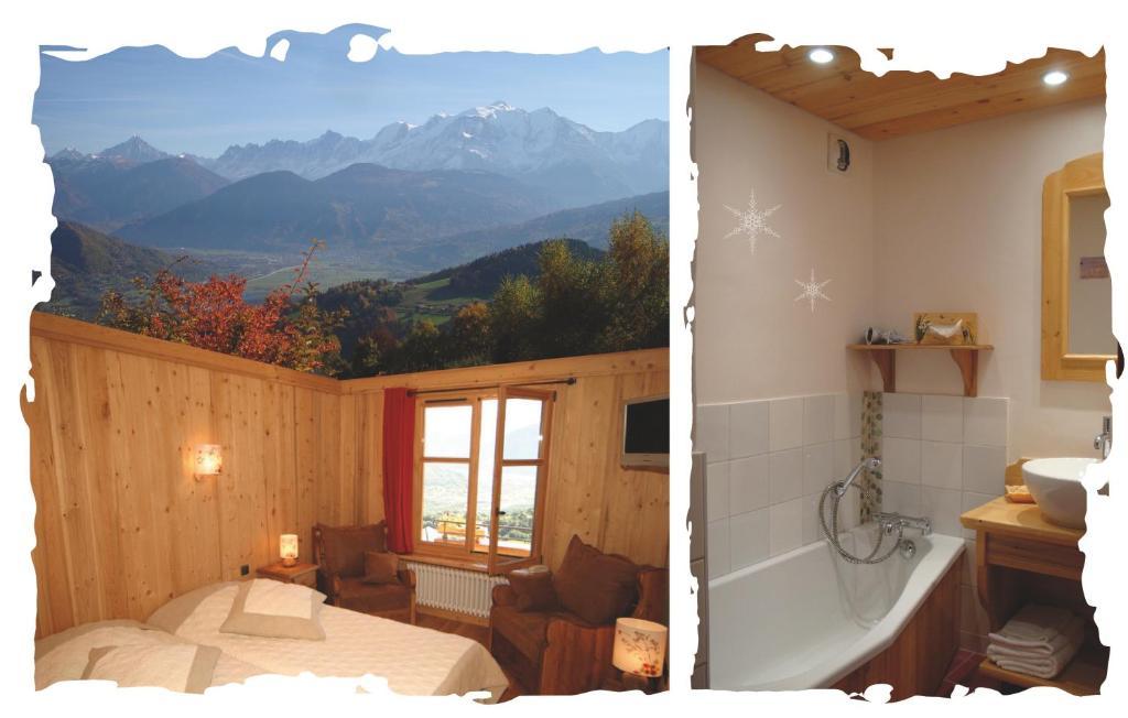 La Joubarbe Au Balcon Du Mont-Blanc Villa Sallanches Szoba fotó