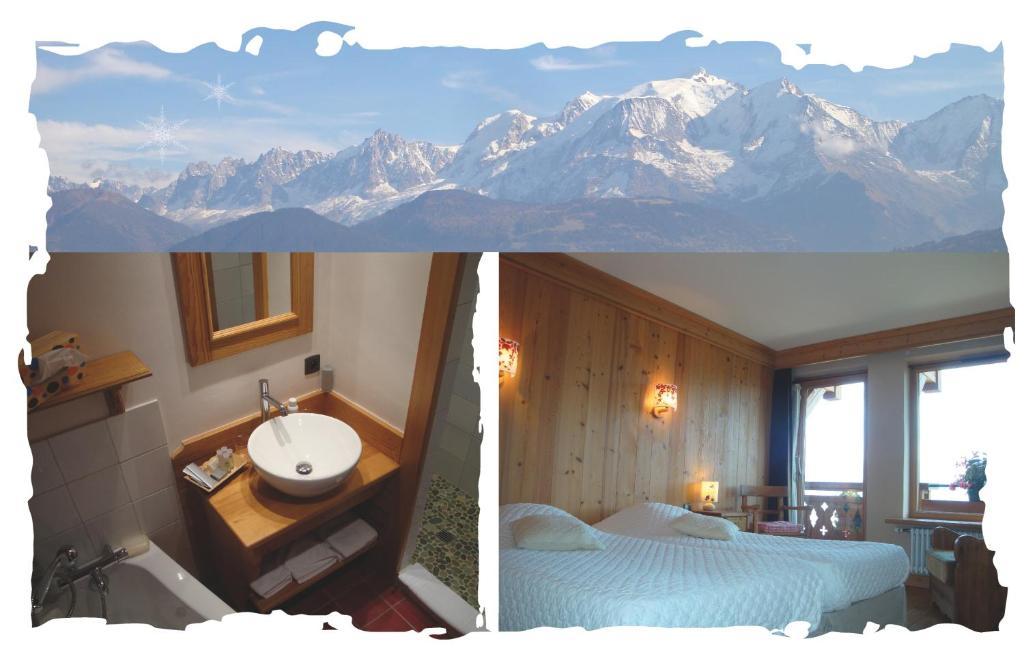 La Joubarbe Au Balcon Du Mont-Blanc Villa Sallanches Szoba fotó